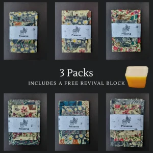 3packBeeswrap 3-Pack Beeswax Wraps
